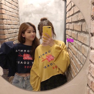Áo crtop cờ mỹ ( phom unisex)
