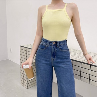 ÁO YẾM THUN GÂN BASIC ZAREEN THU132 SỌC VÀNG