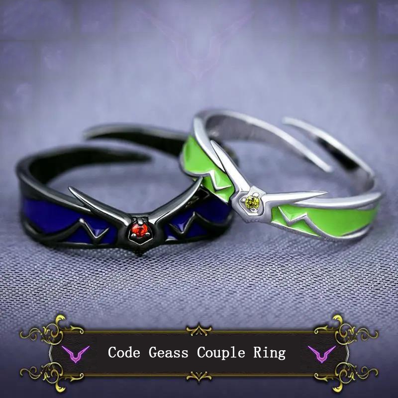 Nhẫn Hóa Trang Nhân Vật Phim Hoạt Hình Code Geass Có Thể Điều Chỉnh Kích Cỡ Cho Cặp Đôi