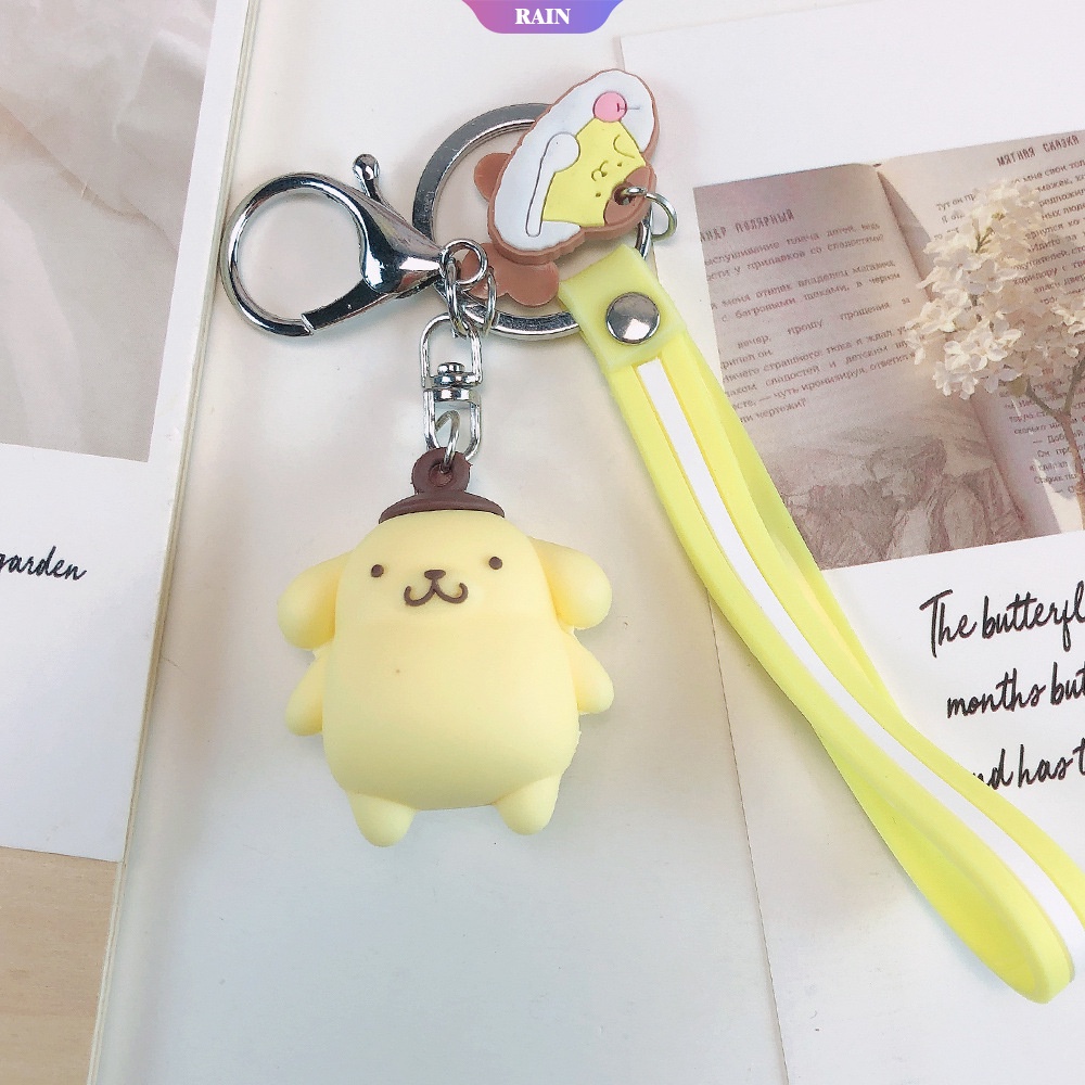 SANRIO Móc Chìa Khóa/ Balo/ Balo Đi Học Gắn Búp Bê Kuromi Dễ Thương Làm Quà Tặng Cho Nữ