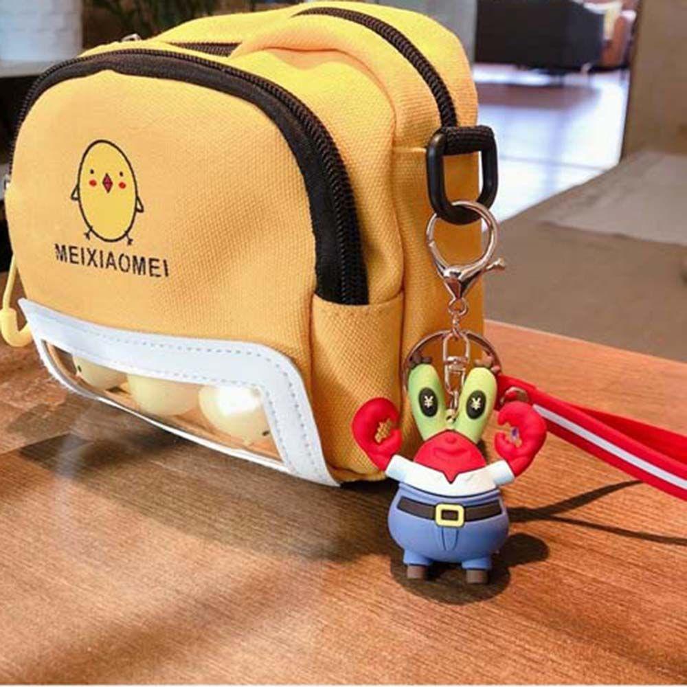 Aaron1 Móc Khóa Hình Búp Bê Hoạt Hình SpongeBob Ba Chiều Cho Bé Gái