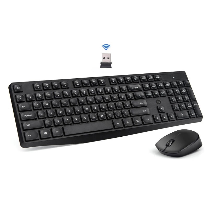 Bộ phím và chuột wireless HP CS10 bấm cực êm - thích hợp văn phòng và chơi game (Đen) Phụ kiện 1986