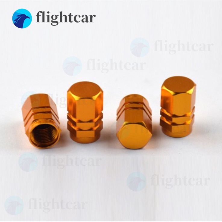 Set 4 Nắp Van Bánh Xe Hơi/Xe Máy/Xe Tải/Xe Hơi Bằng Hợp Kim Nhôm