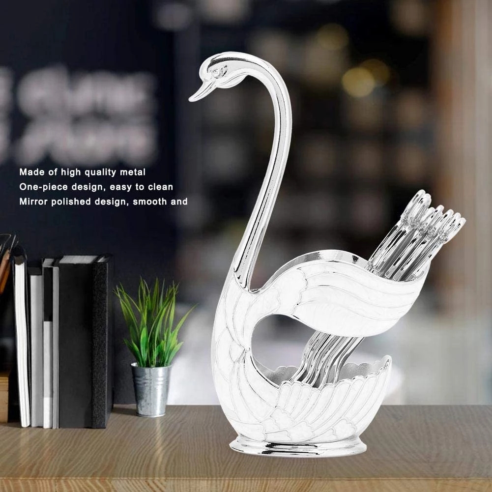 Bộ Muỗng Cà Phê Hình Thiên Nga Độc Đáo