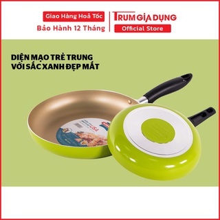 Chảo cặp chống dính Sunhouse kích thước 18cm và 24cm, chất liệu nhôm, đáy chảo sần.