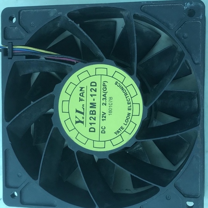 Fan quạt 12cm siêu mạnh tản nhiệt máy tính hiệu AAVID, YaLn fan, AVC dòng 12v, ampe 1,75 đến 2.3a, hàng tháo máy Server