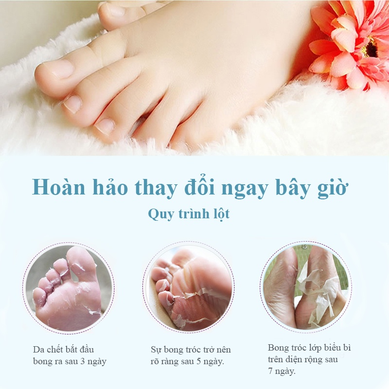 Mặt nạ chân, mặt nạ chân tẩy da chết, mặt nạ ủ chân, mặt nạ ủ chân lột da chết, mặt nạ ủ chân cấp ẩm