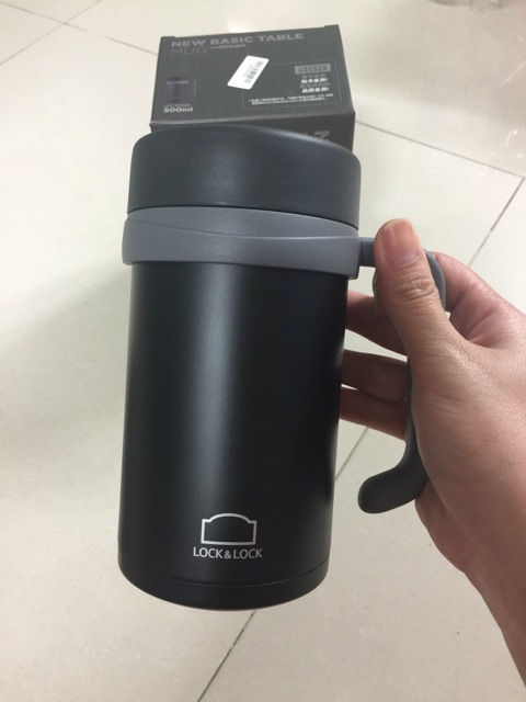 Ca giữ nhiệt thép không gỉ 500ml Lock&Lock Basic Table Mug