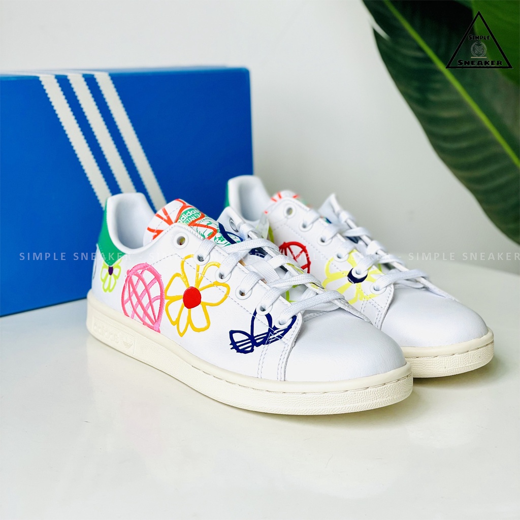 Giày Stan Smith Chính Hãng FREESHIPGiày Sneaker Thời Trang Adidas Stan Smith Lager Doodles [FX5653] - Simple Sneaker