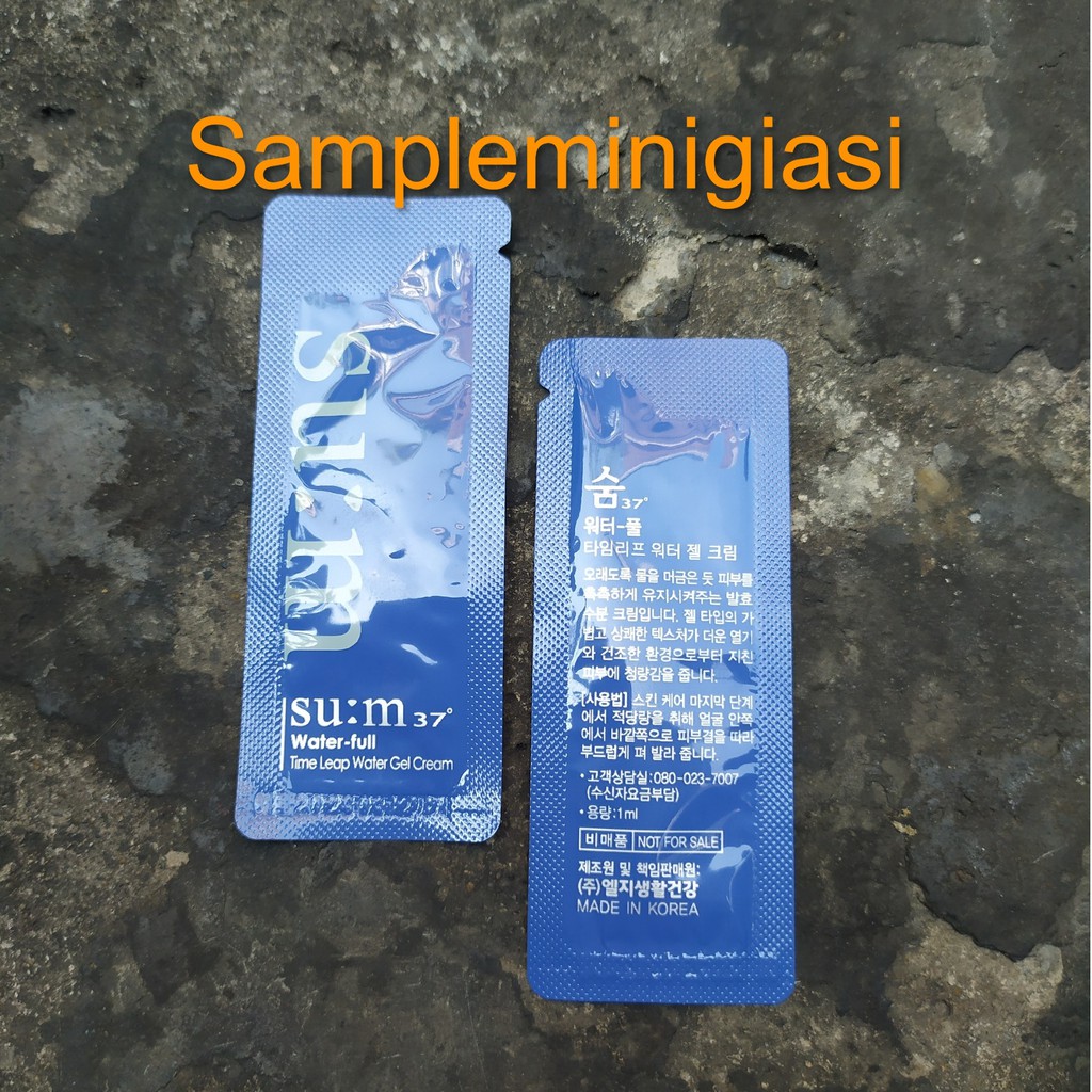 Combo 10 gói kem dưỡng su:m37 water full Time Leap Water Gel Cream dành cho da nhờn mụn