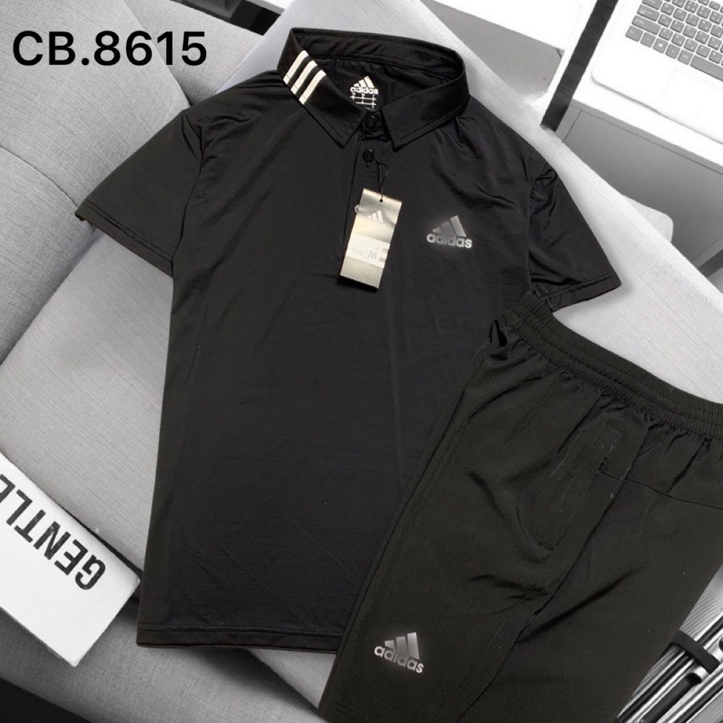 Bộ thể thao nam cao cấp có thể mặc nhà chất liệu thun lạnh quần dù thoáng mát thấm hút mồ hôi - REMMY