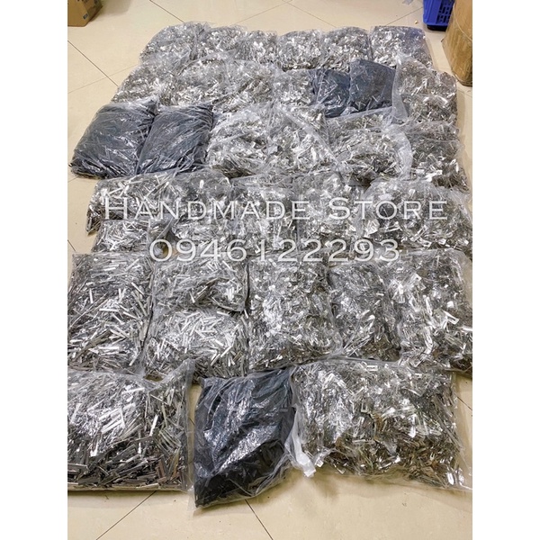 50 phôi kẹp tách Vuông - Elip - Giọt nước 6cm - 7cm