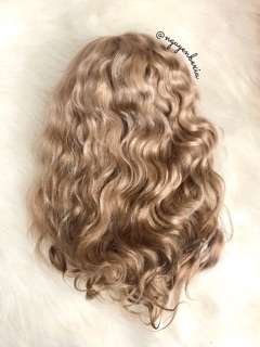 Wig lông dê cho bjd 1/6