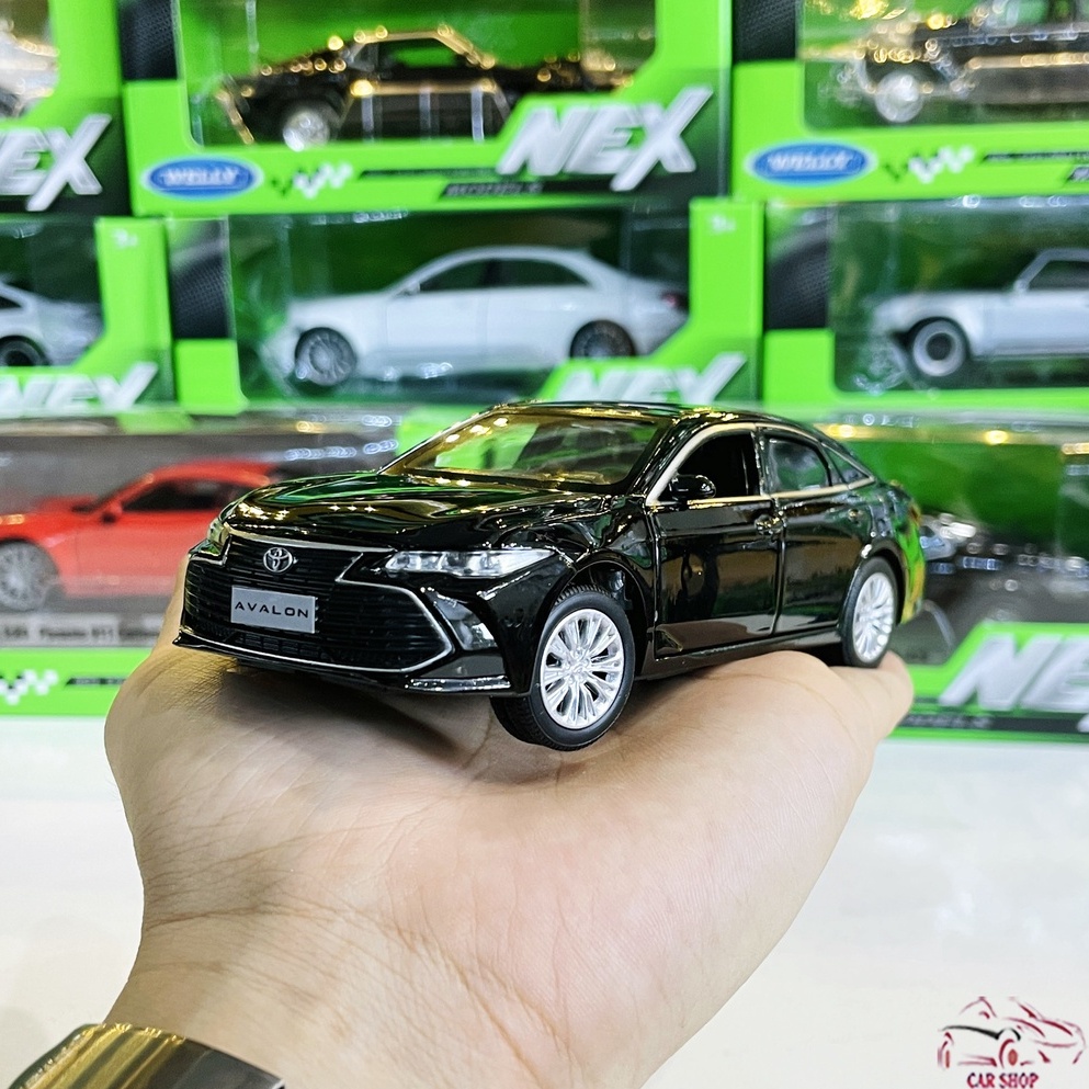 Xe mô hình ô tô kim loại Toyota Avalon tỉ lệ 1:32 Jackiekim màu đen