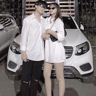 Áo sơ mi - from rộng hàn quốc - 2 màu - đen - trắng