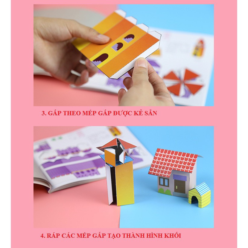 Sách gấp hình khối bằng giấy ORIGAMI cho bé_SmartKids