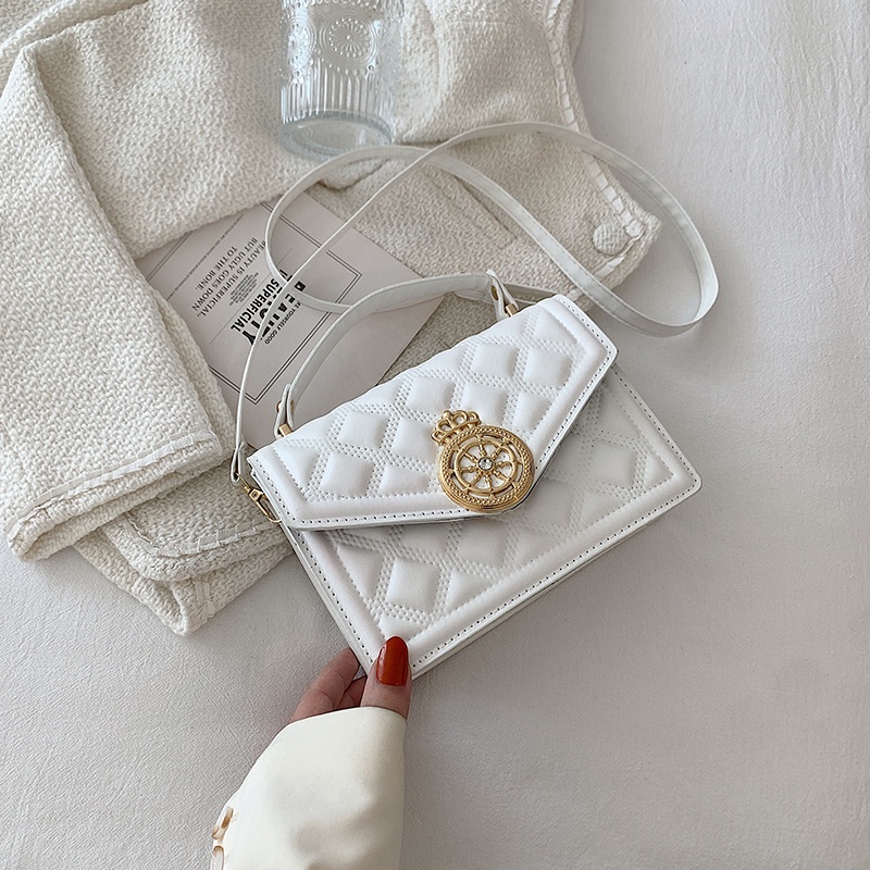 Túi Xách Dáng Vuông Màu Trơn Thiết Kế Đơn Giản Thời Trang Mùa Xuân 2022 Cho Nữ