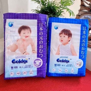 [HN] Bỉm Goldgi Nhật Tã Dán/Quần NB92/S84/M66/L56 - M60/L48/XL44/XXL32 Mẫu Mới