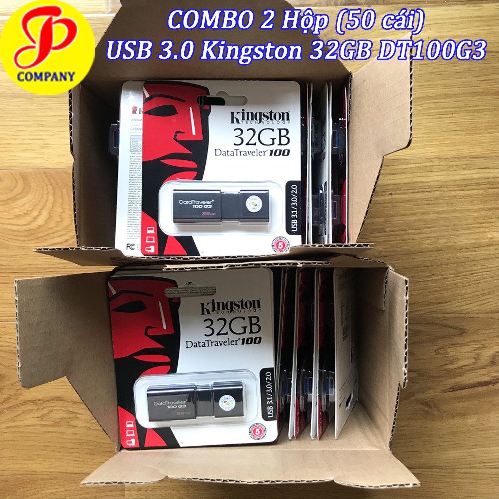 COMBO 2 Hộp USB Kingston DT100G3 32GB 3.0/3.1 - Chính hãng | BigBuy360 - bigbuy360.vn