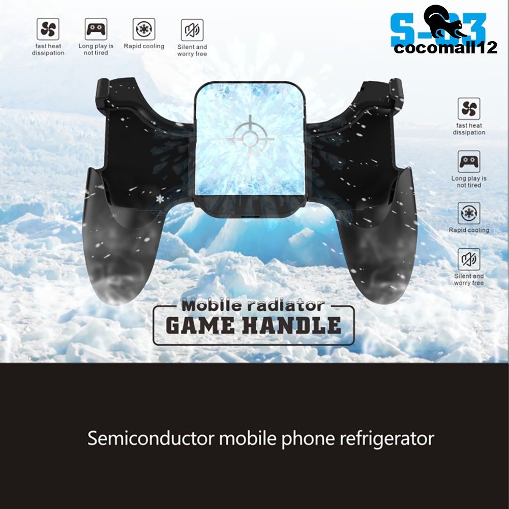 Hàng có sẵn Tay cầm bán dẫn làm mát chơi game có quạt tản nhiệt cho điện thoại IPhone Android