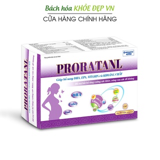 Proratanl bổ sung DHA, EPA, vitamin tổng hợp và khoáng chất - 30 viên [Proratanl Vỉ]