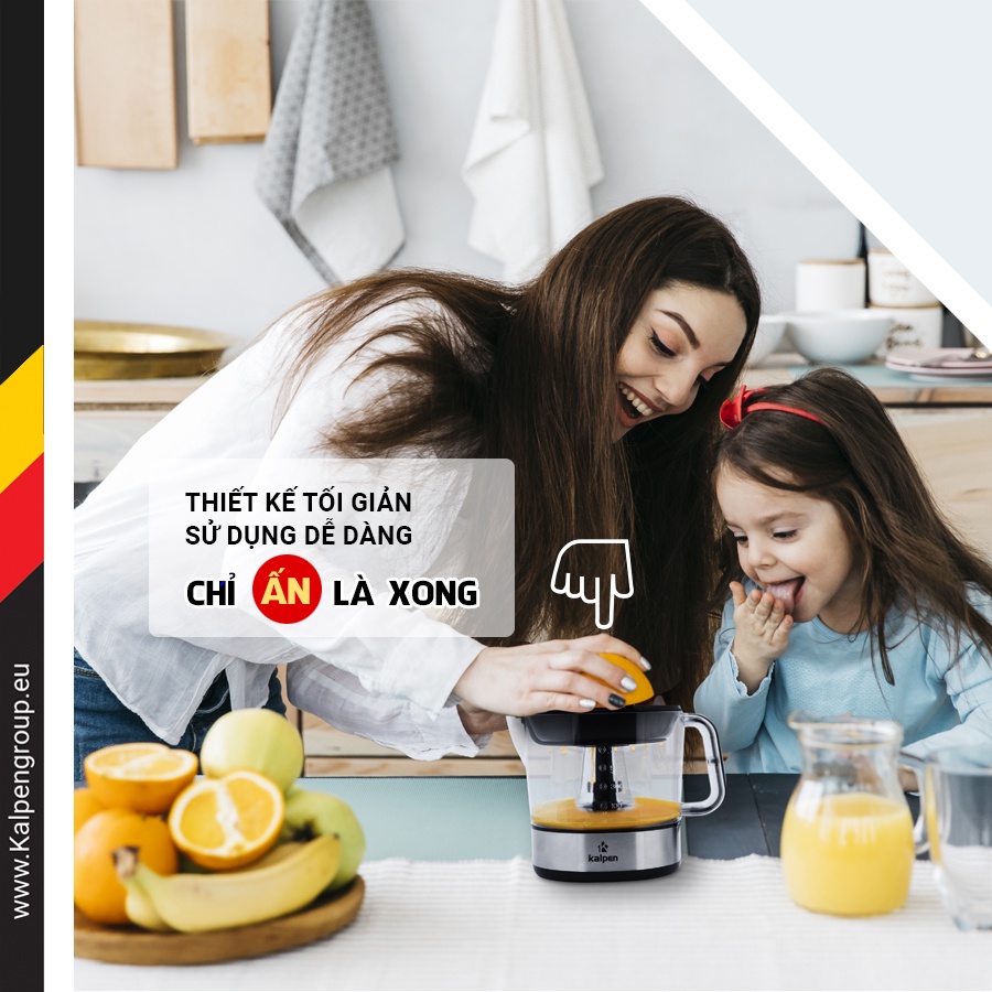 Máy Vắt Cam Đức Kalpen CJK-2681 dung tích 0.7 Lít  sản xuất theo công nghệ Đức bảo hành 2 năm