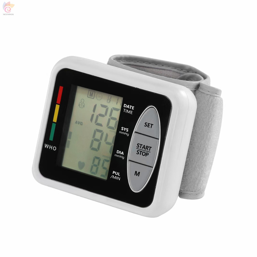 ET Electronic Blood Pressure Monitor, Wrist Electronic Sphygmomanometer Smart Intelligent Blood Pressure Meter with 99 Memory Groups