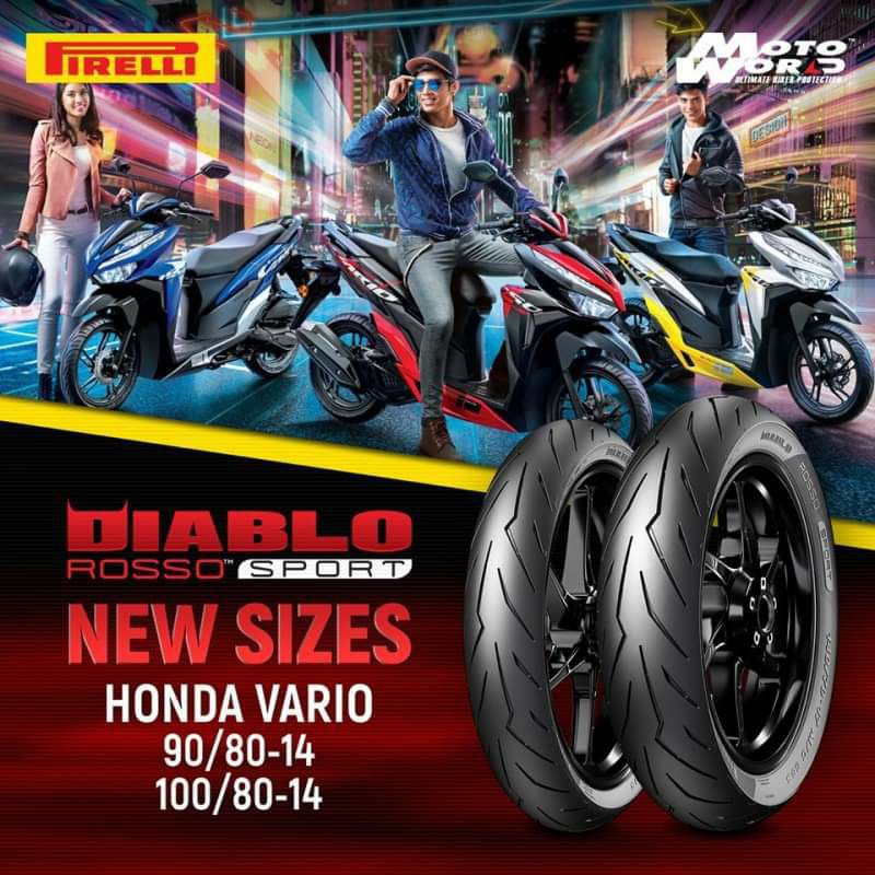 Vỏ XE TAY GA Pirelli Rosso Sport Vario, Airblade, Vision, ...