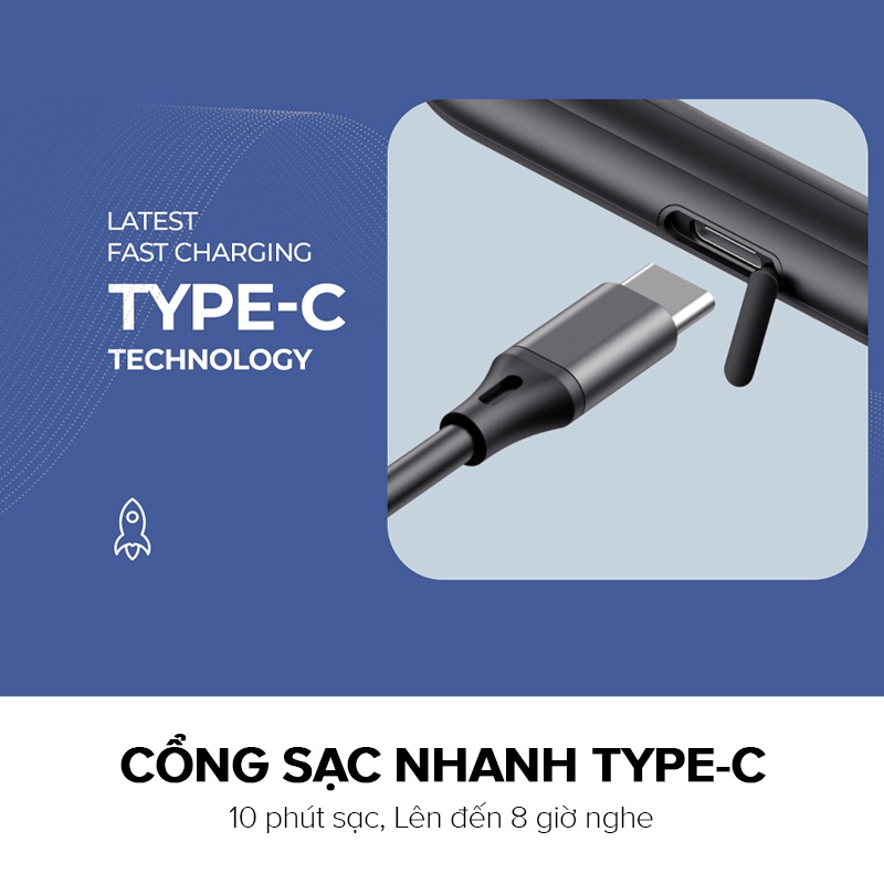 Tai Nghe Thể Thao Bluetooth HAVIT E529BT, BT 5.0, Mic ENC Đàm Thoại, Kháng IPX5, Nghe Đến 14h - Hàng Chính Hãng