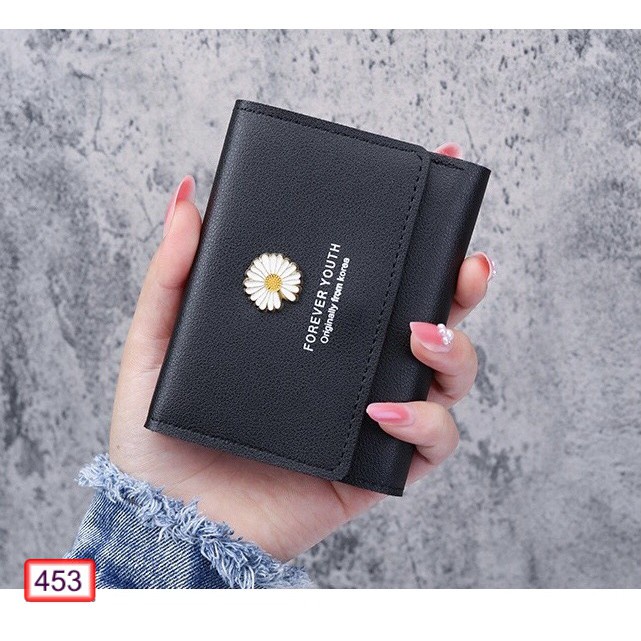 Ví Ngắn Nữ FOREVER LOVELY Hoa Cúc Đựng Thẻ Siêu Đẹp