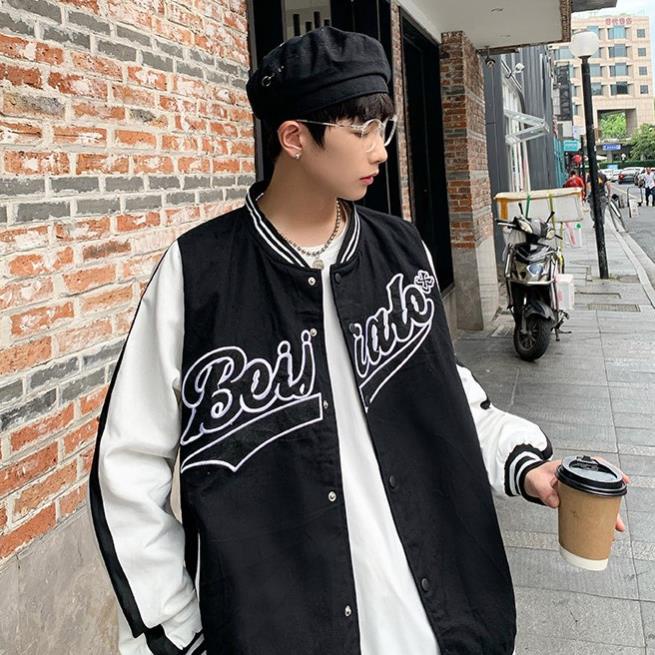 Free Ship Áo khoác bomber, áo bomber jacket dù 2 lớp, nam nữ form rộng Hàn Quốc loại cao cấp