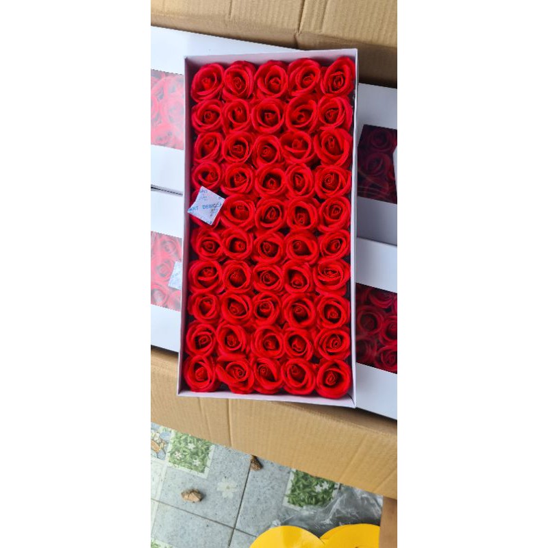 Hộp Hoa sáp thơm  anh đào ( hộp  50 bông )