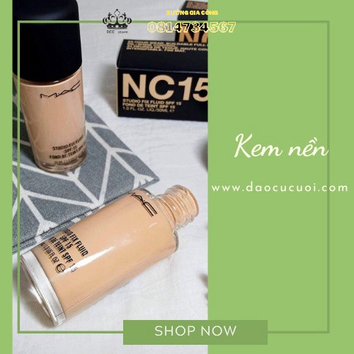 [FREE SHIP] Kem nền MAC studio fix fluid