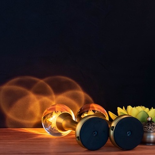 [MẪU SẠC ĐIỆN] CẶP 2 CÂY ĐÈN LED HOA SEN PHA LÊ THỜ CÚNG TRANG TRÍ