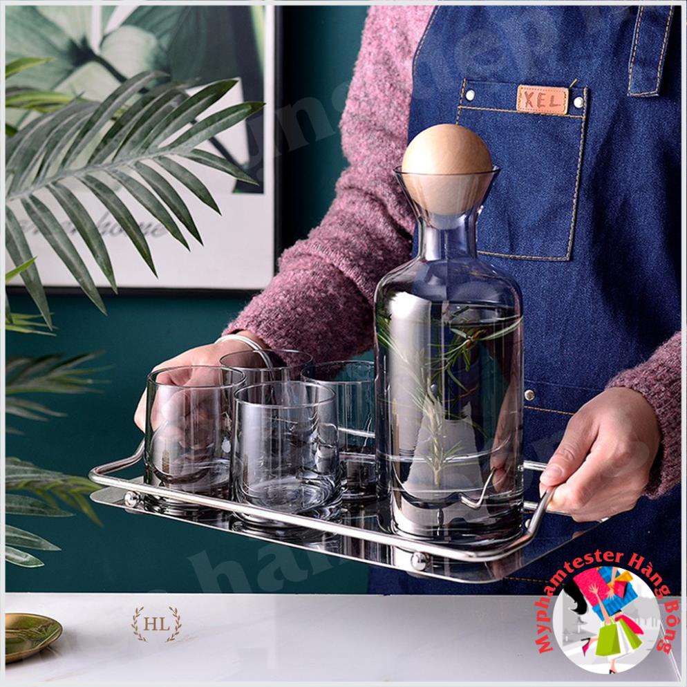 Bình Thủy Tinh Núm Gỗ Phong Cách NORDIC | BÌNH THỦY TINH CHỊU NHIỆT DECOR CHẤT LIỆU BOROSILICATE 2022