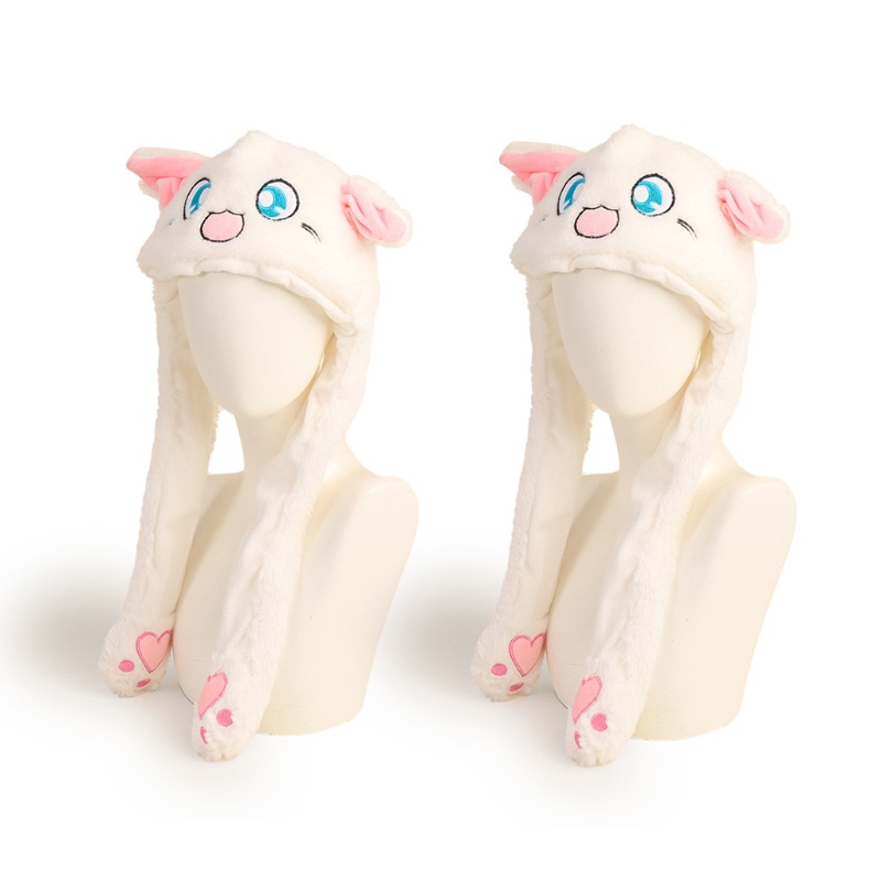 Mũ Polyester Giữ Ấm Tai Mèo Dễ Thương Cho Người Lớn Và Trẻ Em