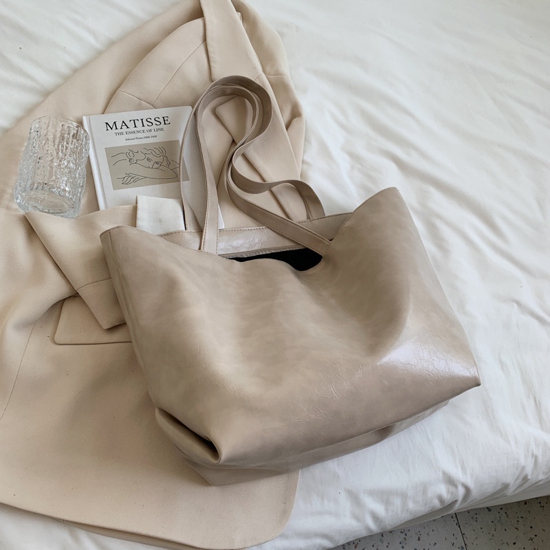 Túi đeo vai sức chứa lớn thời trang thu đông đơn giản cho nữ