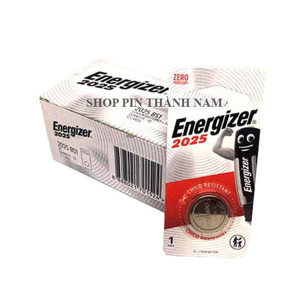 Pin CR2025 Energizer vỉ 1 viên cao cấp chính hãng