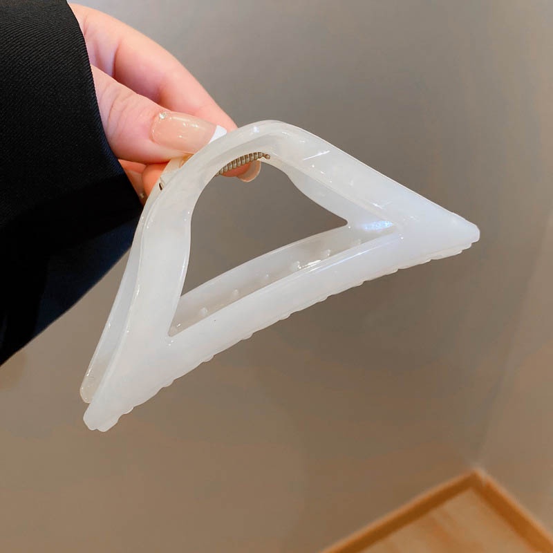 Kẹp Tóc Hình Tam Giác Cỡ Lớn Phong Cách Hàn Quốc Cho Nữ