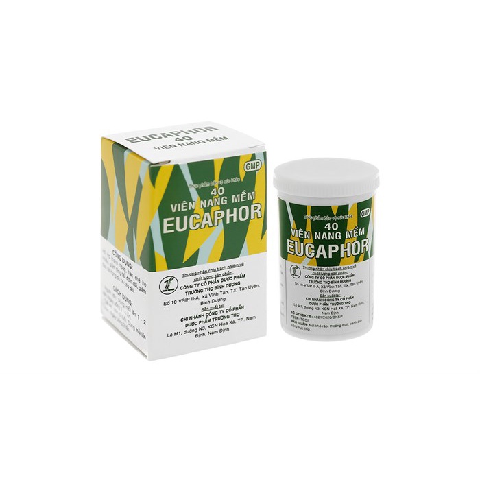 Viên ho tinh dầu Eucaphor lọ 40viên