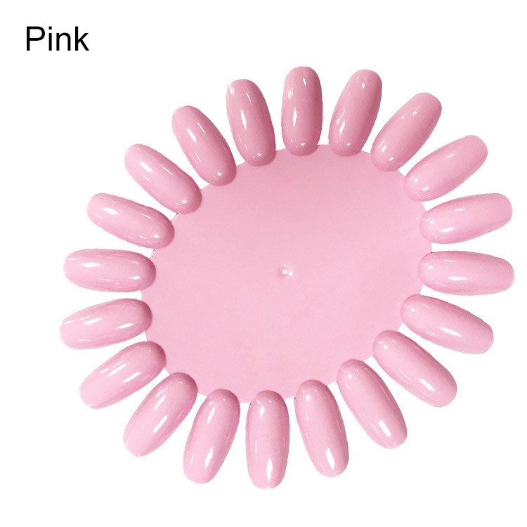 Thẻ Móng Tay Giả Hình Oval Bằng Acrylic UV