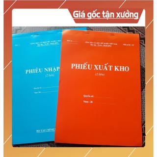 Quyển Phiếu Xuất - Nhập kho A4 - 2 liên - 60 tờ/quyển