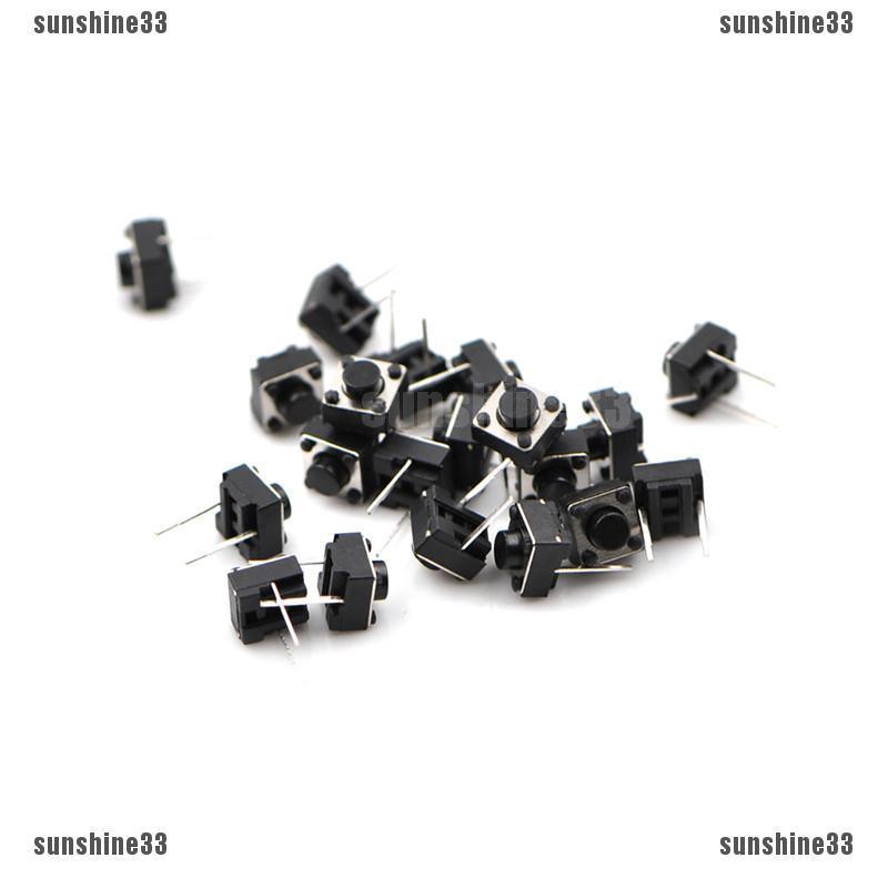 Bộ 20 Nút Công Tắc Bấm 2 Chấu 6 * 6 * 5Mm