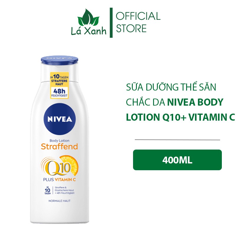 Sữa Dưỡng Thể Săn Chắc Da Nivea Body Lotion Q10+ Vitamin C 400ml Nội Địa Đức - PAN167