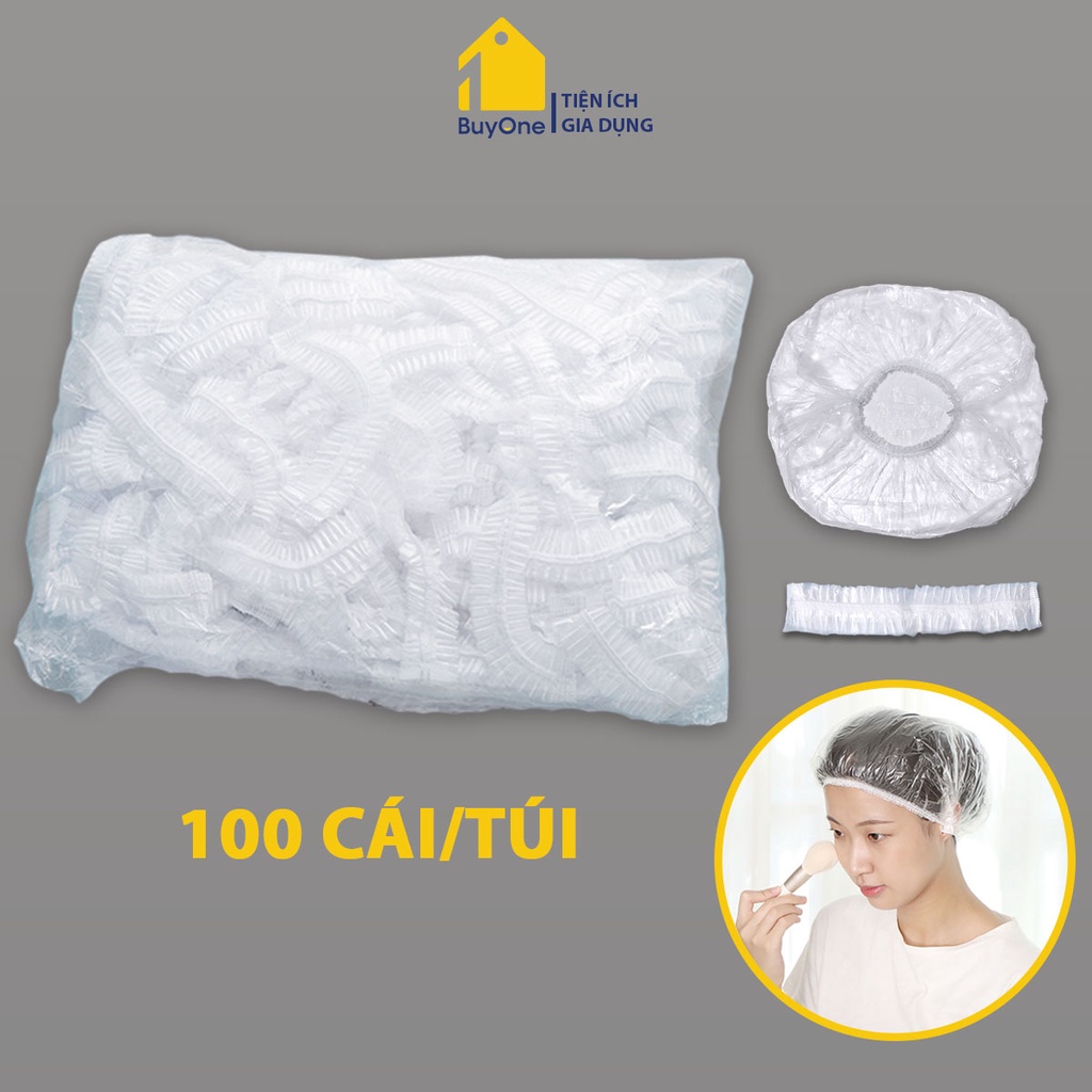 Bao trùm đầu tiện lợi dành cho Salon tóc, chống ướt tóc khi đi mưa ( Túi 100 cái)_BuyOne_BOPK193