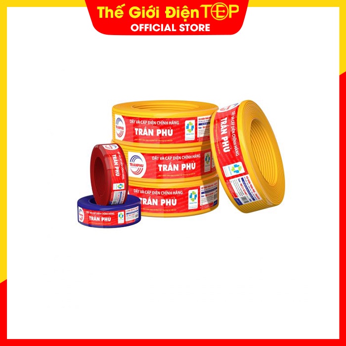 Dây Diện Đơn Mềm Trần Phú 1x0,75 1x1,0 1x1,5 1x2,5 1x4,0  -Thế Giới Điện TopE