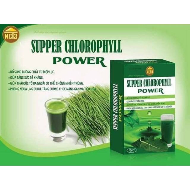 Bột diệp lục Organic Green SUPPER CHLOROPHYLL POWER 120g