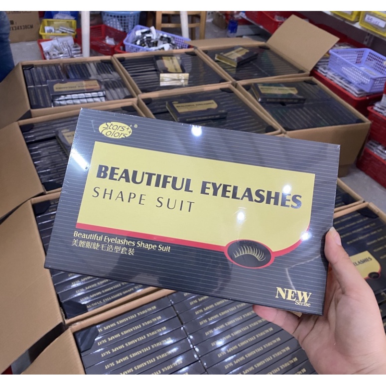 Bộ uốn mi Đen 3d-6d colagen hàn quốc loại 1_ Huy Hoàng Mi