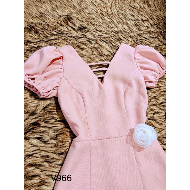 [ xả kho ] MiD Đầm suông dây đan ngực V966 Mie Design ảnh thật