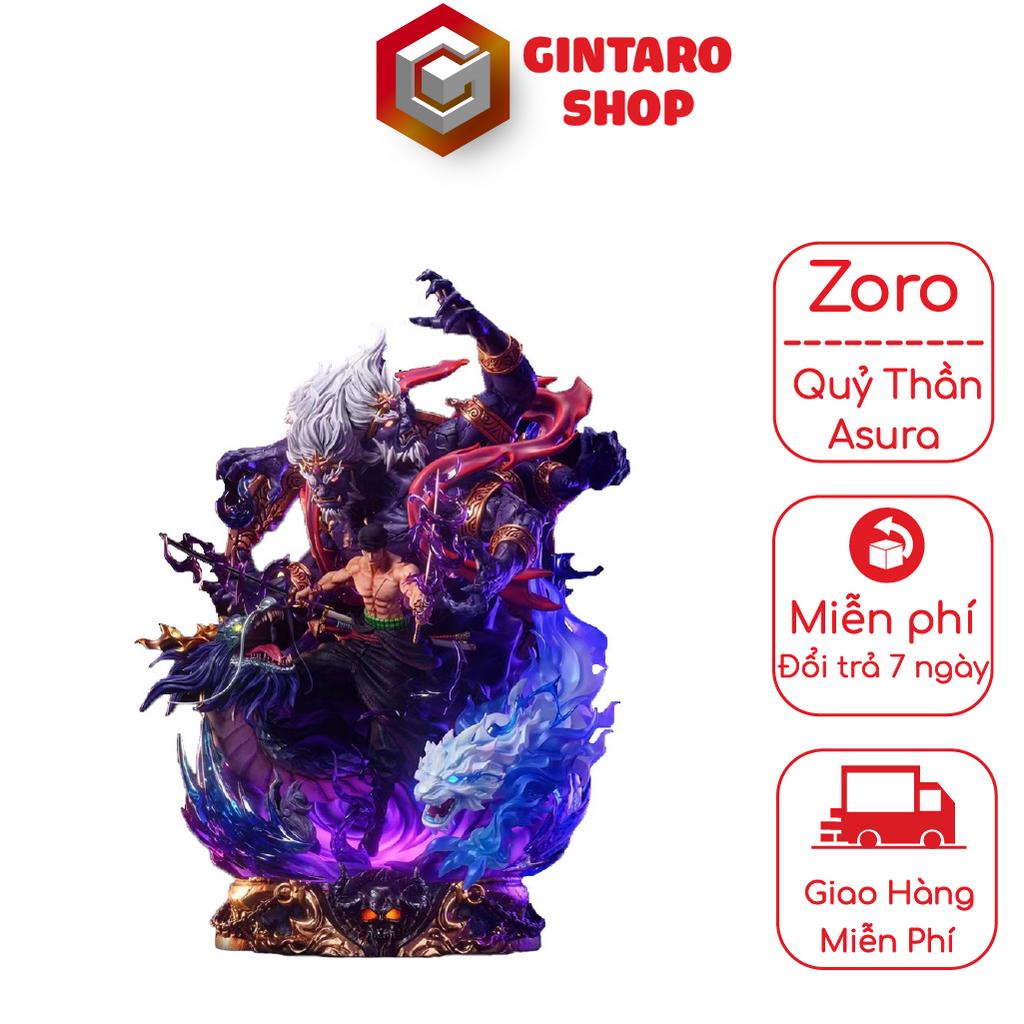 Mô hình One Piece Zoro quỷ thần Asura cực chiến và ngầu, Mô hình Zoro quỷ thần Asura cao 22 cm Full Box